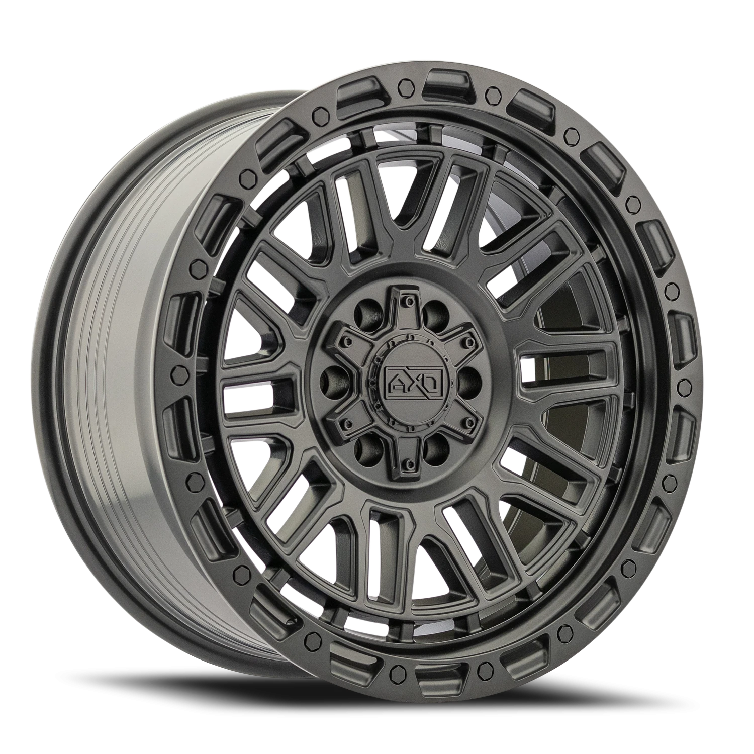 18x9 AXD Off-Road AS6 Satin Black Wheel 6x5.5 Bolt Pattern 0mm Offset