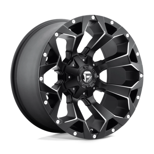 18x9 fuel off-road d546 assault matte black milled wheel 6x5.5 bolt pattern 12mm offset