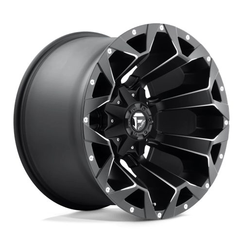 20x12 fuel off-road d546 assault matte black milled wheel 6x5.5 bolt pattern 43mm offset