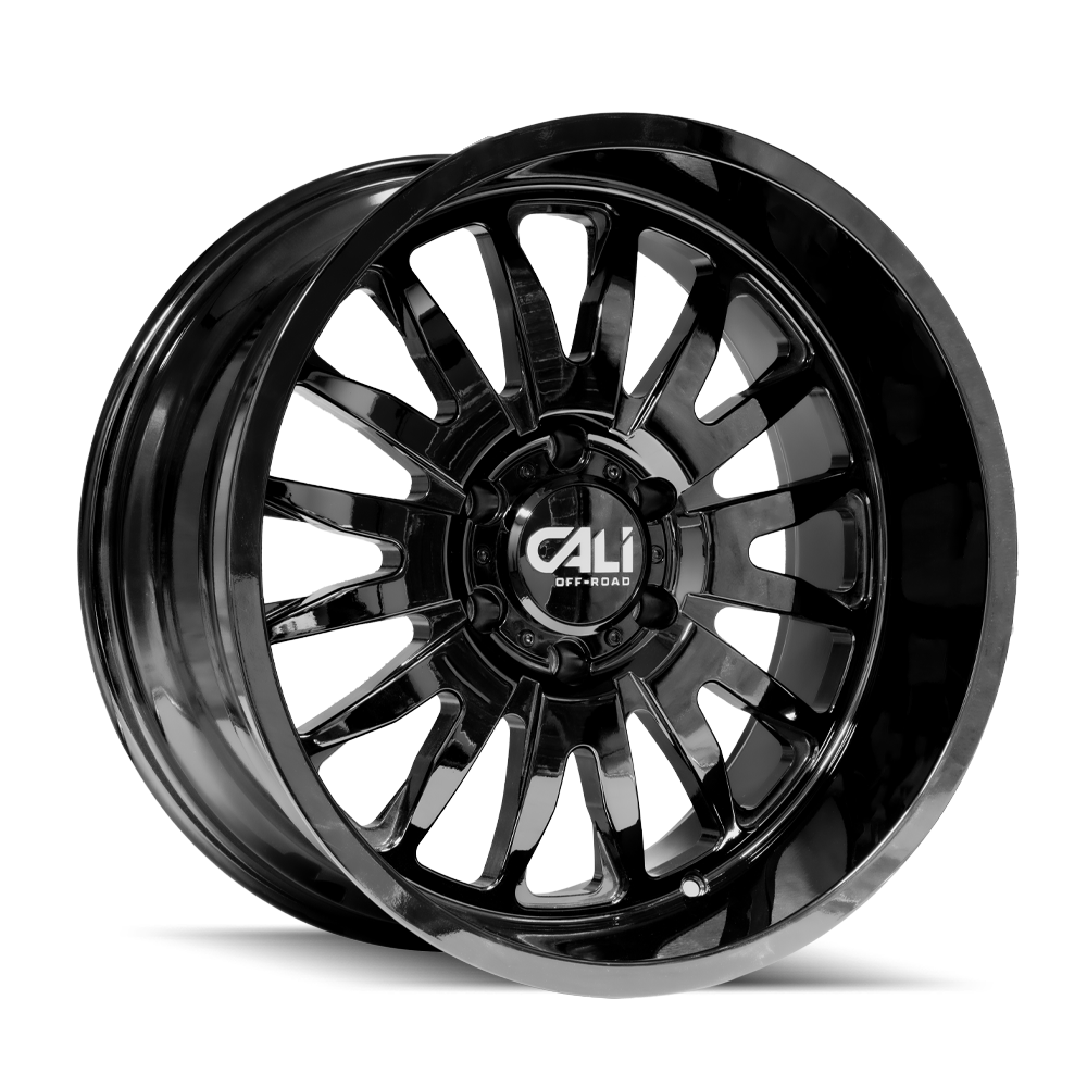 22x12 cali off-road summit gloss black wheel 6x5.5 bolt pattern 51mm offset