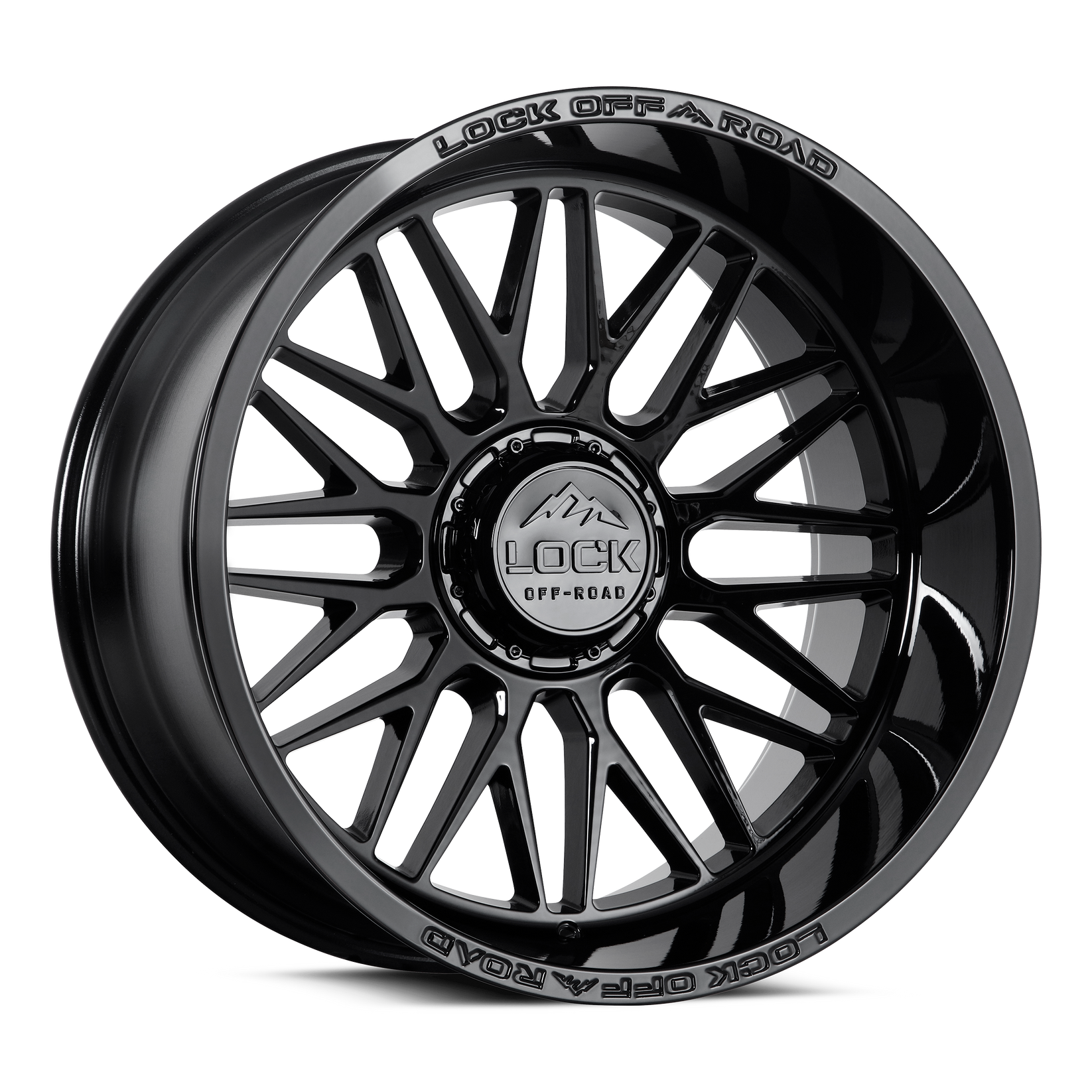 22x12 lock off-road apex gloss black wheel 6x5.5 bolt pattern 44mm offset