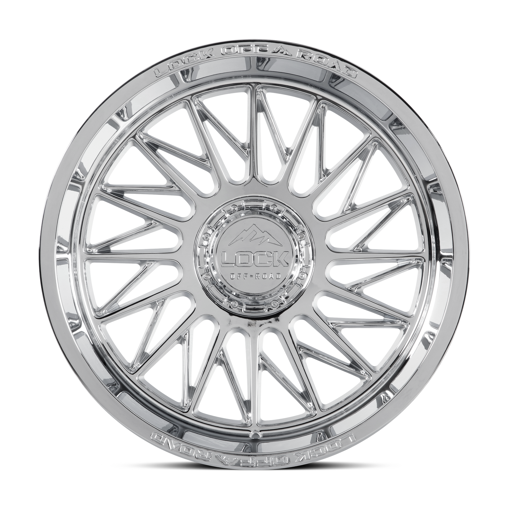 22x12 lock off-road assault chrome wheel 6x5.5 bolt pattern 44mm offset