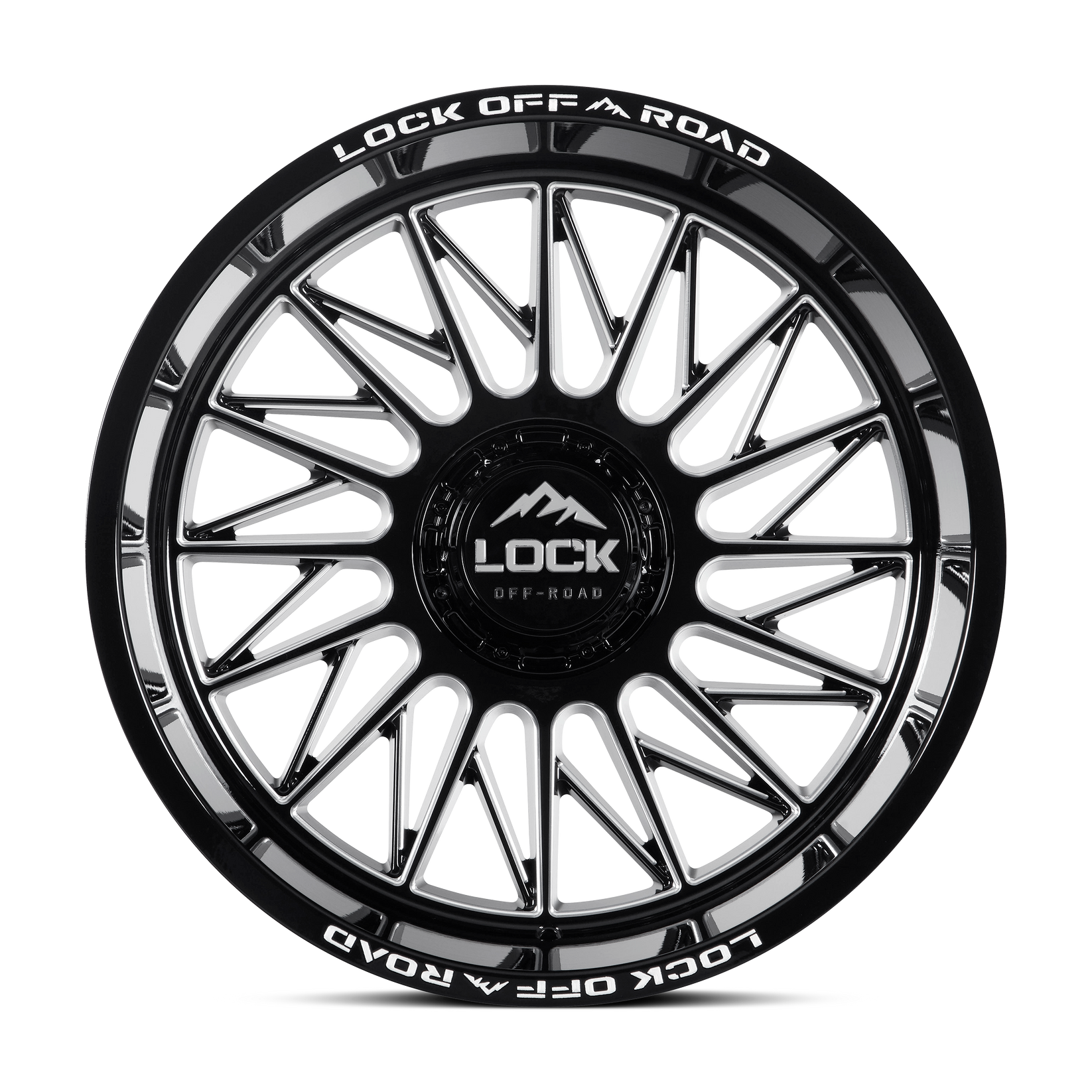 22x10 lock off-road assault gloss black milled wheel 6x5.5 bolt pattern 18mm offset