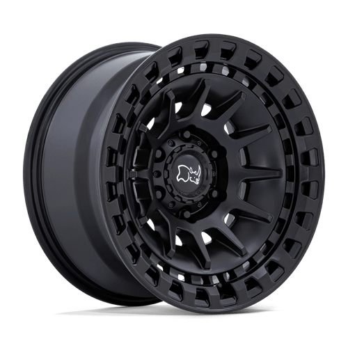17x8 5 black rhino hard alloys br009 barrage matte black wheel 6x5.5 bolt pattern 10mm offset