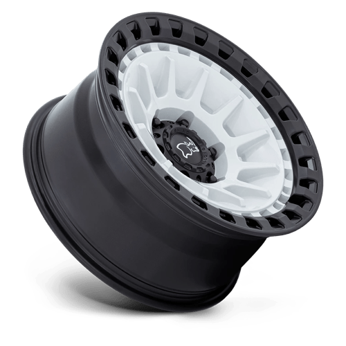 17x8 5 black rhino hard alloys br009 barrage gloss white on matte black wheel 6x5.5 bolt pattern 10mm offset