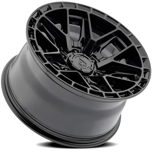 17x9 arena wheel a114 battle glossy black wheel 6x5.5 bolt pattern 12mm offset