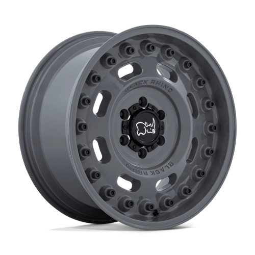 17x9 5 black rhino hard alloys axl axle battleship gray wheel 6x5.5 bolt pattern 6mm offset