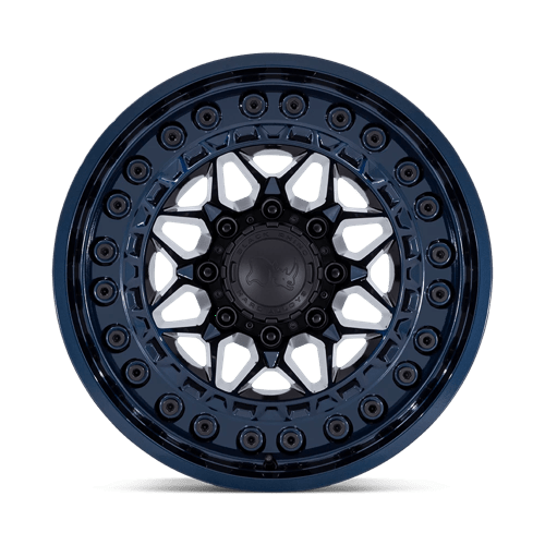 18x9 black rhino hard alloys br008 alpha midnight blue wheel 6x5.5 bolt pattern 20mm offset