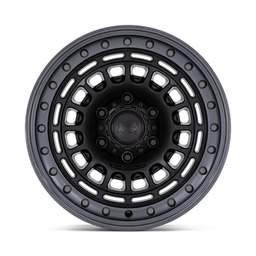 17x9 black rhino hard alloys br014 sahara matte black w gunmetal lip wheel 6x5.5 bolt pattern 0mm offset