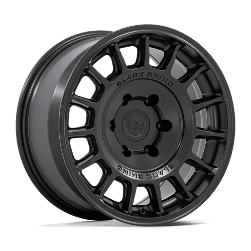 17x8 5 black rhino hard alloys br015 voll matte black wheel 6x5.5 bolt pattern 25mm offset