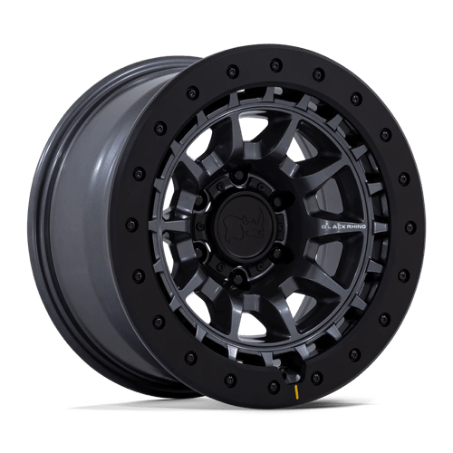 17x8 5 black rhino hard alloys br016 tusk matte gunmetal wheel 6x5.5 bolt pattern 10mm offset