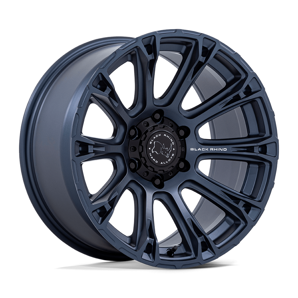 18x9 Black Rhino BR020 Diamondback Blue Wheel 6x5.5 Bolt Pattern -12 Offset