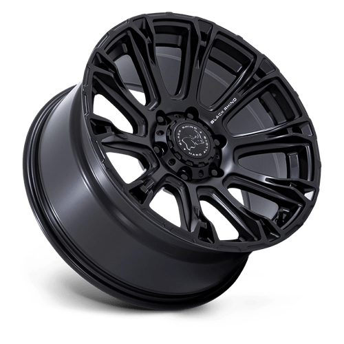 17x9 black rhino hard alloys br020 diamondback matte black wheel 6x5.5 bolt pattern 12mm offset