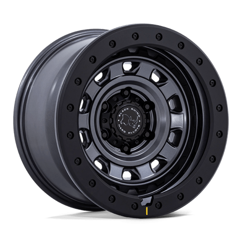 17x9 black rhino hard alloys br023 xplorer matte gunmetal w matte blk lp wheel 6x5.5 bolt pattern 1mm offset