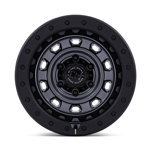 17x9 black rhino hard alloys br023 xplorer matte gunmetal w matte blk lp wheel 6x5.5 bolt pattern 12mm offset