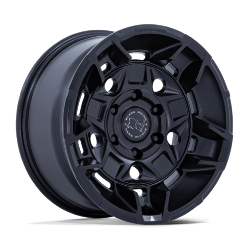 17x8 5 black rhino hard alloys br028 guard matte black wheel 6x5.5 bolt pattern 35mm offset