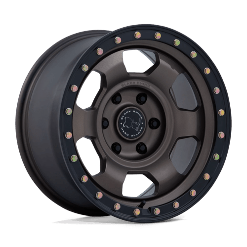 17x8 5 black rhino hard alloys br029 trooper burnt bronze w matte blk lp wheel 6x5.5 bolt pattern 10mm offset