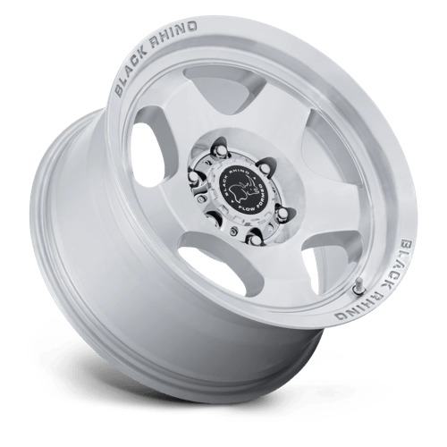 17x8 black rhino hard alloys br031 sol gloss silver w machined face wheel 6x5.5 bolt pattern 38mm offset