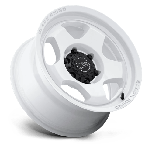 17x9 black rhino hard alloys br031 sol gloss white wheel 6x5.5 bolt pattern 12mm offset