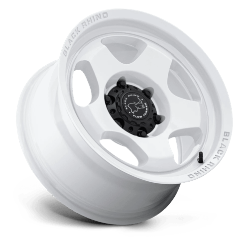 17x8 black rhino hard alloys br031 sol gloss white wheel 6x5.5 bolt pattern 20mm offset