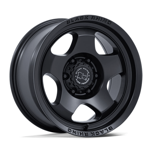 17x8 5 black rhino hard alloys br031 sol matte black wheel 6x5.5 bolt pattern 0mm offset