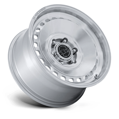 17x8 5 black rhino hard alloys br036 basin gloss silver w machined face wheel 6x5.5 bolt pattern 25mm offset