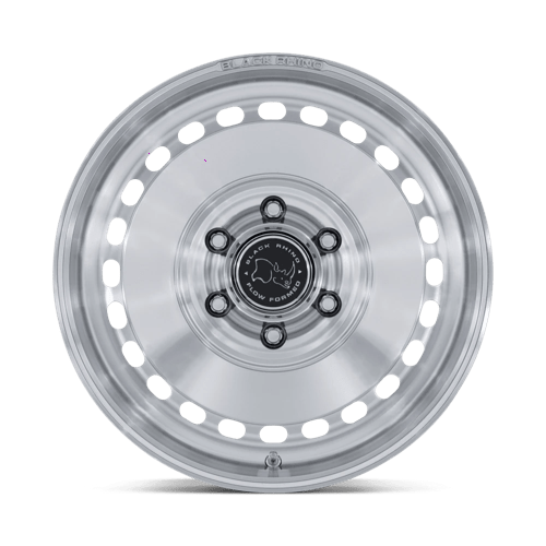 17x8 black rhino hard alloys br036 basin gloss silver w machined face wheel 6x5.5 bolt pattern 32mm offset