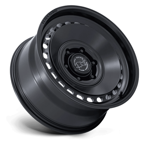 17x8 5 black rhino hard alloys br036 basin matte black wheel 6x5.5 bolt pattern 25mm offset