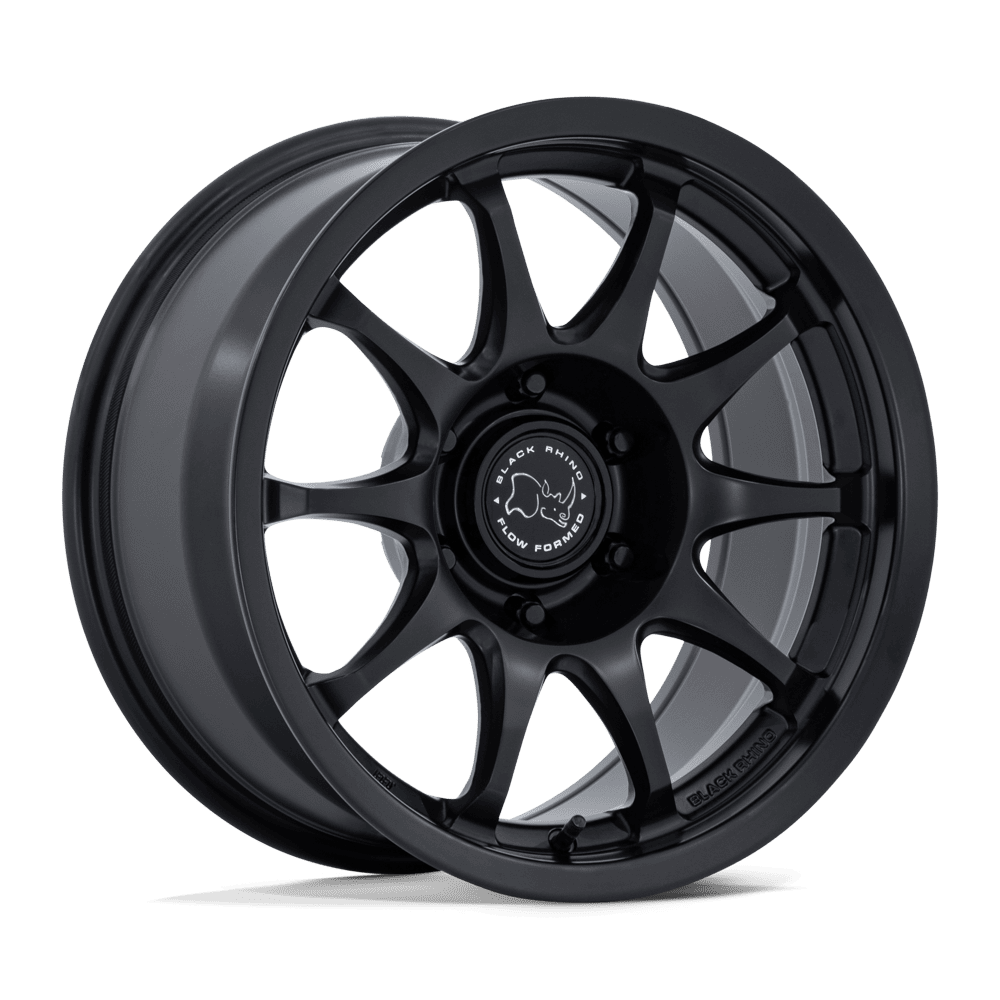 17x8.5 Black Rhino BR038 Ronin Matte Black Wheel 6x5.5 Bolt Pattern 0 Offset