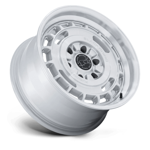 17x8 5 black rhino hard alloys br600 vagabond gloss silver w machined face wheel 6x5.5 bolt pattern 0mm offset