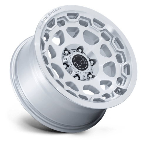 17x8 5 black rhino hard alloys br026 congo gloss silver w machined face wheel 6x5.5 bolt pattern 0mm offset