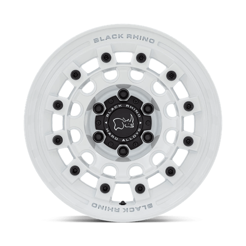 17x9 black rhino hard alloys br004 fuji gloss white wheel 6x5.5 bolt pattern 12mm offset