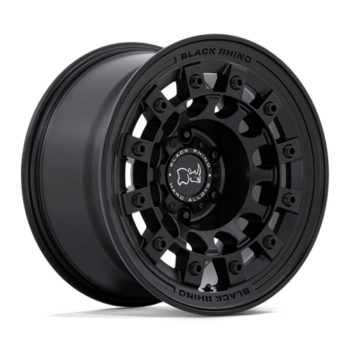 17x9 black rhino hard alloys br004 fuji matte black wheel 6x5.5 bolt pattern 12mm offset