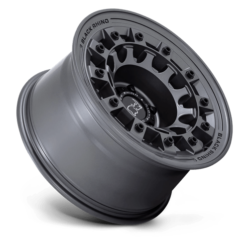 17x9 black rhino hard alloys br004 fuji matte gunmetal wheel 6x5.5 bolt pattern 12mm offset