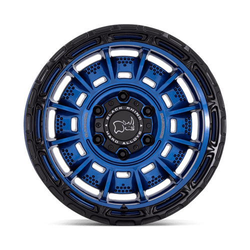17x9 black rhino hard alloys br006 legion cobalt blue w black lip wheel 6x5.5 bolt pattern 12mm offset