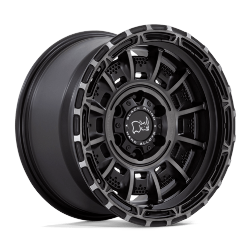 17x9 black rhino hard alloys br007 legion matte black gray tint wheel 6x5.5 bolt pattern 0mm offset