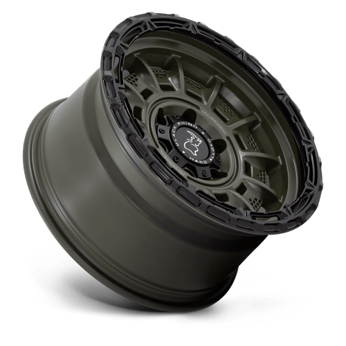 20x10 black rhino hard alloys br004 legion olive drab green w black lip wheel 6x5.5 bolt pattern 18mm offset
