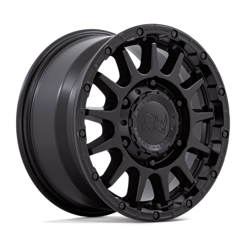 16x8 black rhino hard alloys br003 sequoia matte black wheel 6x5.5 bolt pattern 38mm offset