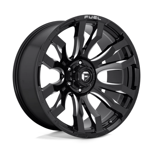 22x10 fuel off-road d673 blitz gloss black milled wheel 6x5.5 bolt pattern 18mm offset