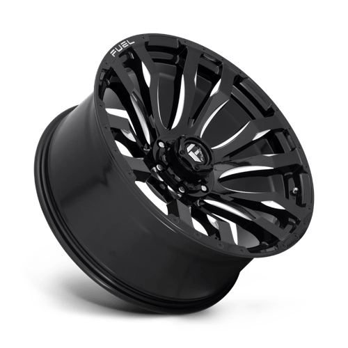 22x10 fuel off-road d673 blitz gloss black milled wheel 6x5.5 bolt pattern 18mm offset
