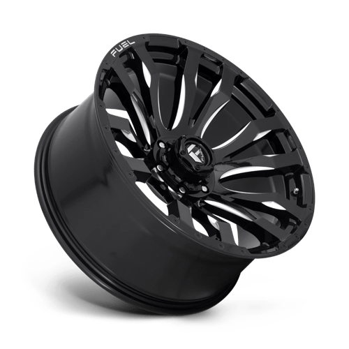 18x9 fuel off-road d673 blitz gloss black milled wheel 6x5.5 bolt pattern 20mm offset