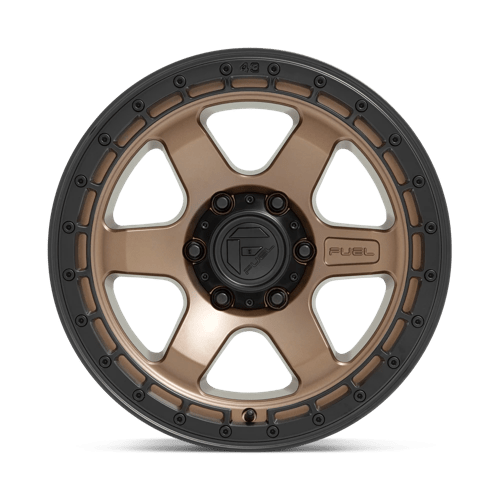 17x9 fuel off-road d751 block matte bronze w black ring wheel 6x5.5 bolt pattern 1mm offset