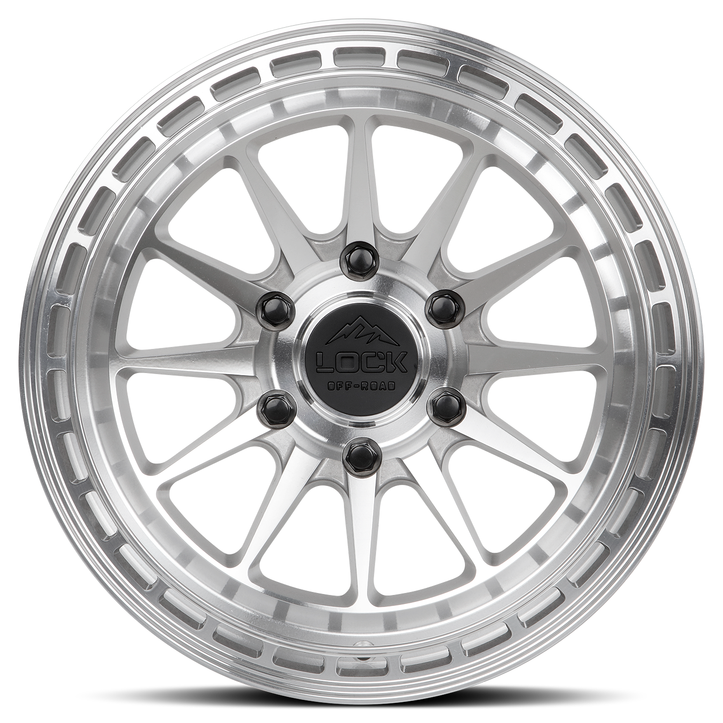 17x9 lock off-road baja machined clear coat wheel 6x5.5 bolt pattern 0mm offset