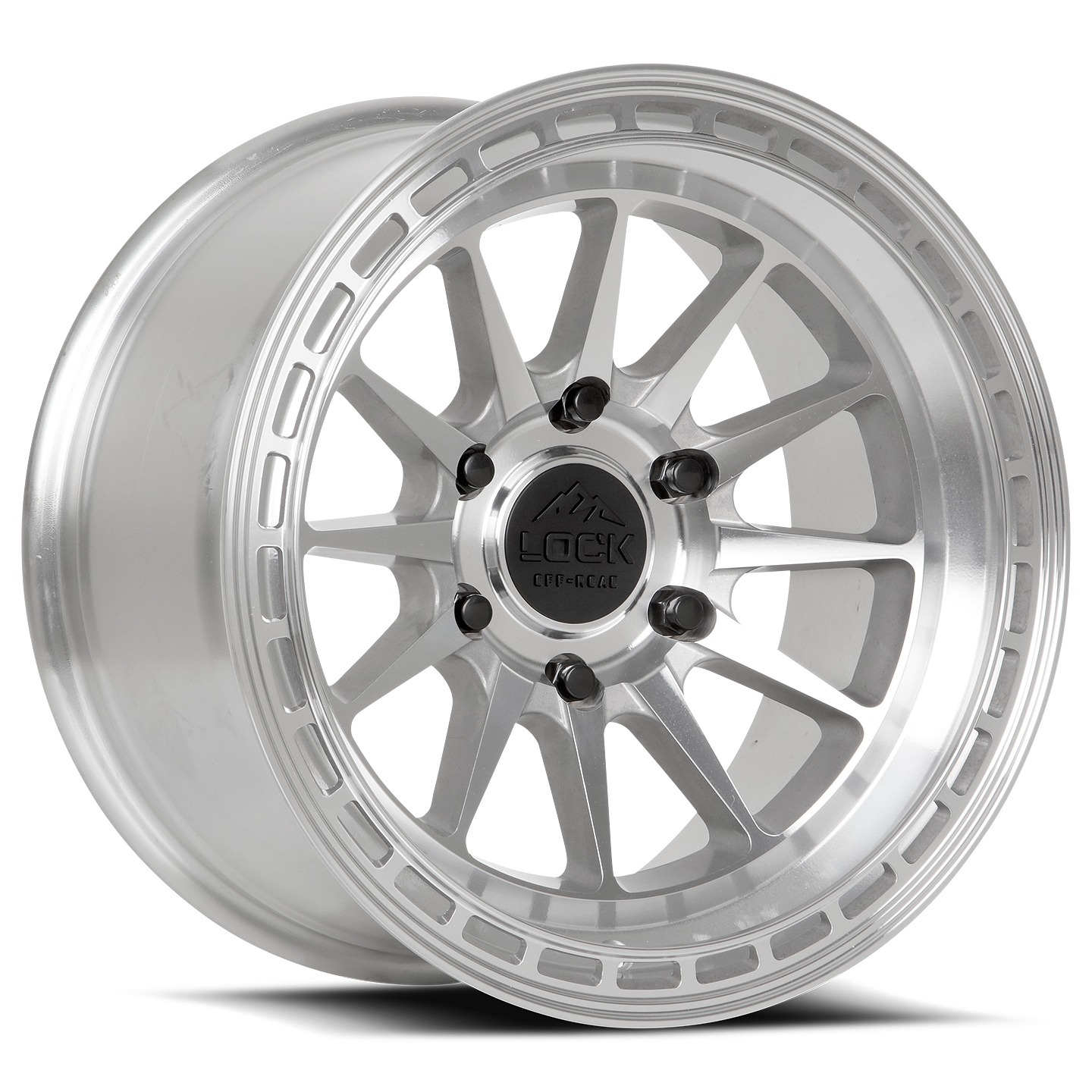 17x9 lock off-road baja machined clear coat wheel 6x5.5 bolt pattern 0mm offset