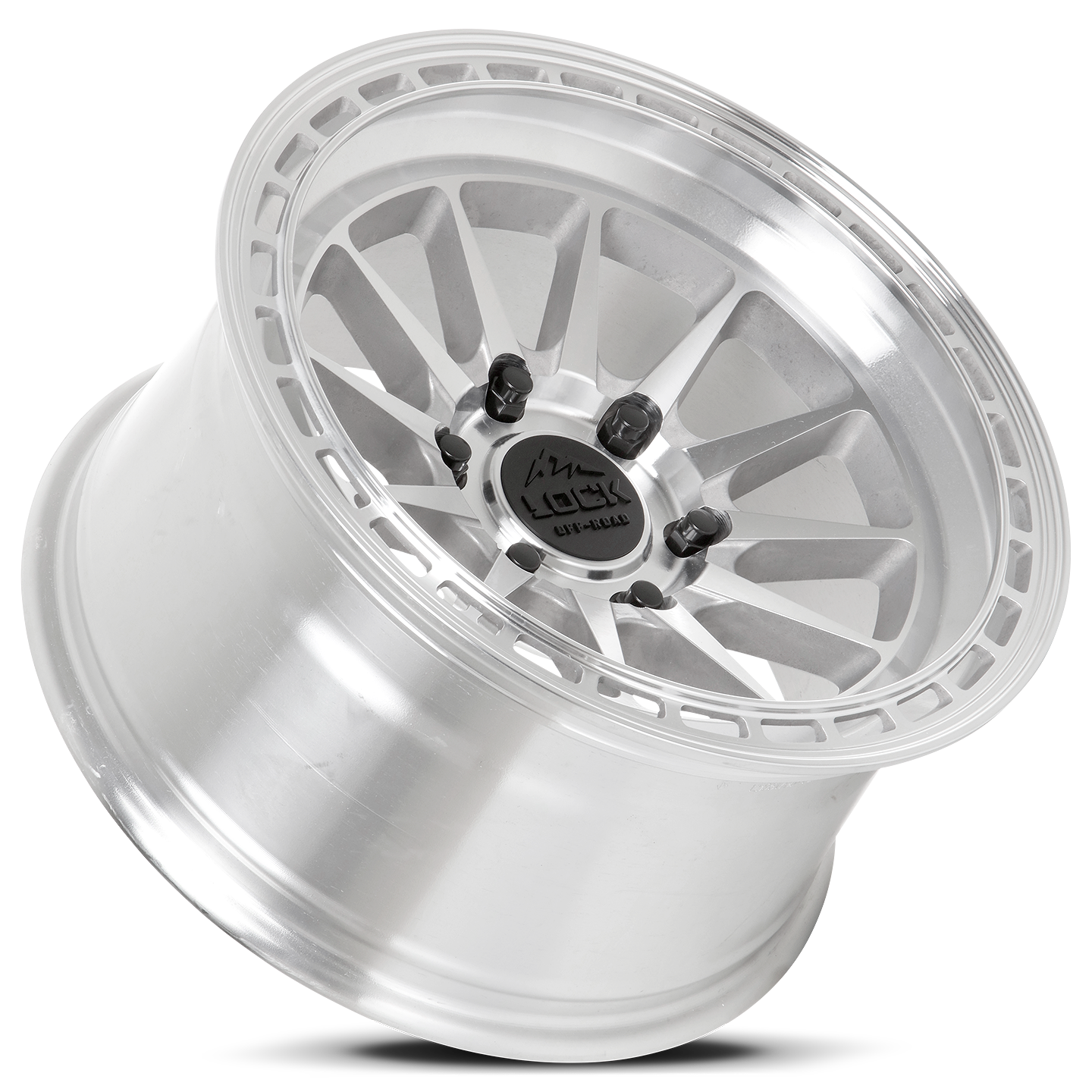 17x9 lock off-road baja machined clear coat wheel 6x5.5 bolt pattern 0mm offset