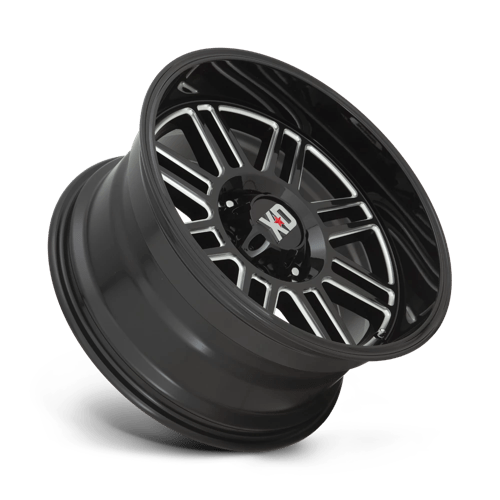 20x10 xd wheels xd850 cage gloss black milled wheel 6x5.5 bolt pattern 18mm offset