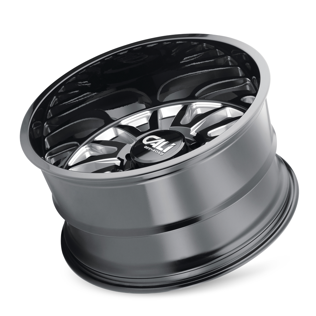 26x14 cali off-road summit gloss black milled wheel 6x5.5 bolt pattern 76mm offset