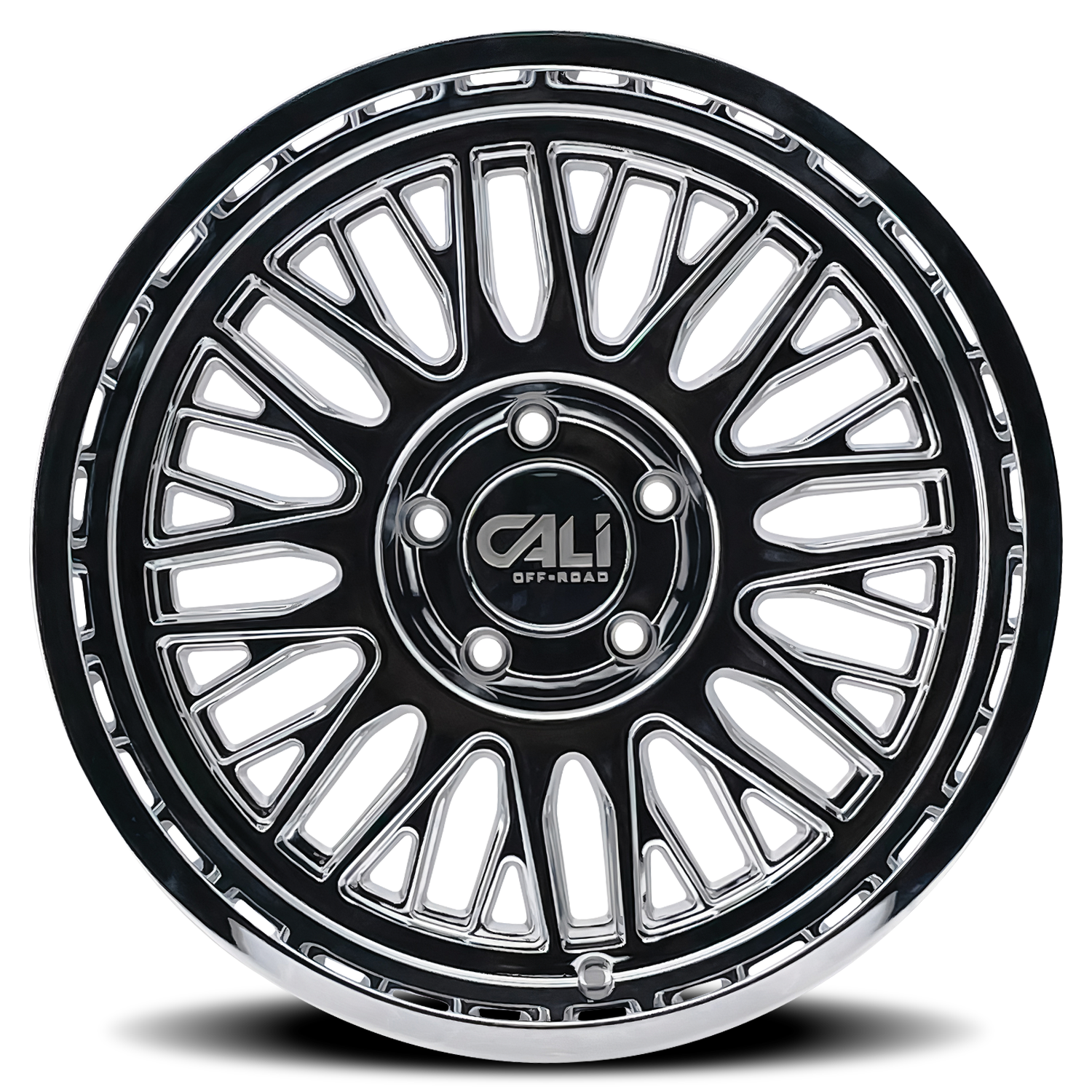22x12 cali off-road vertex chrome wheel 6x5.5 bolt pattern 44mm offset