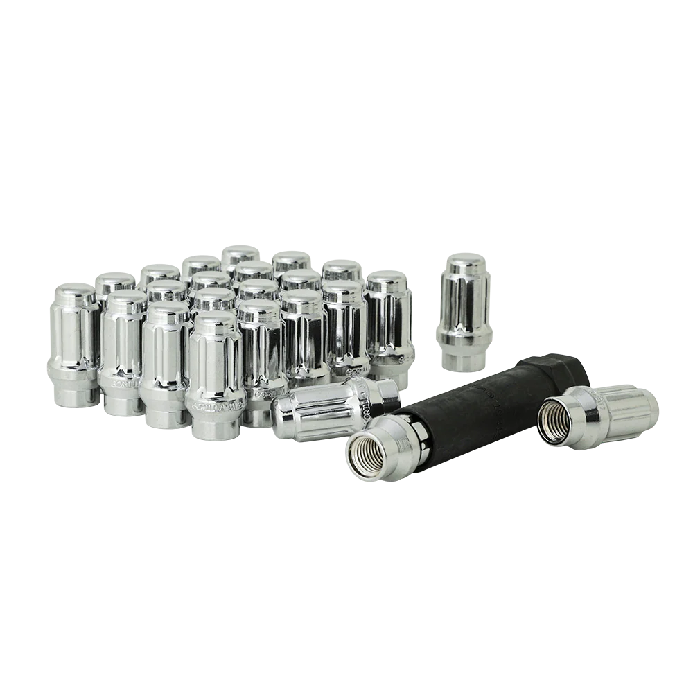 all tacomas chrome spline lug kit with key