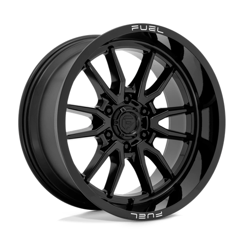 20x10 fuel off-road d760 clash gloss black wheel 6x5.5 bolt pattern 18mm offset
